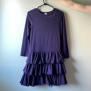 $10 ADD ON ITEM Gymboree Girls Purple With Rhinestones Dress Size 10 (GUC)